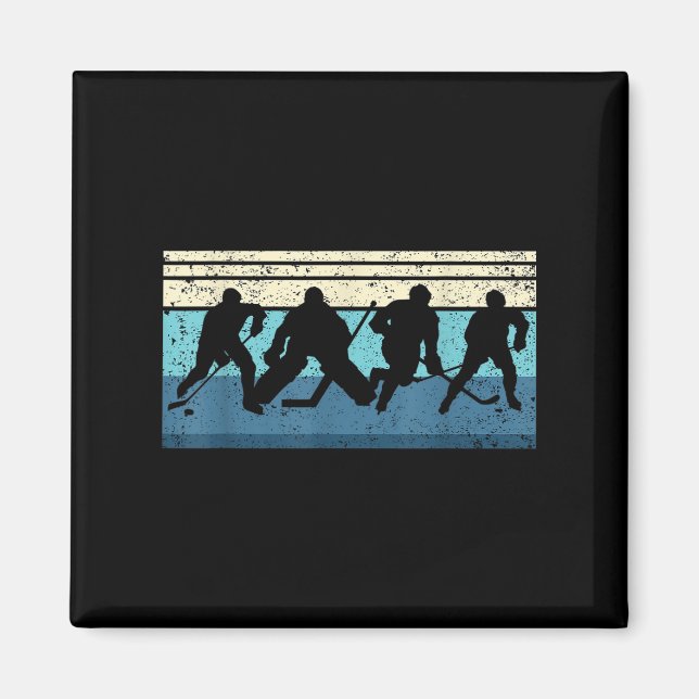 Black Ice Hockey Magnet (Vorne)
