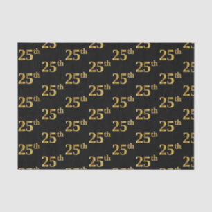 Black, Imitate Gold 25. (25.) Event Seidenpapier