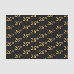 Black, Imitate Gold 26. (26.) Event Seidenpapier