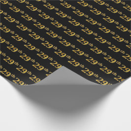 Black, Imitate Gold 29. (29.) Event Geschenkpapier