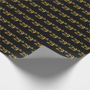 Black, Imitate Gold 29. (29.) Event Geschenkpapier