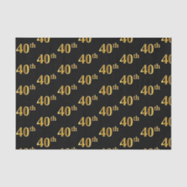 Black, Imitate Gold 40. (40.) Event Seidenpapier