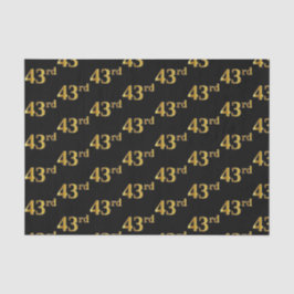 Black, Imitate Gold 43. (43.) Event Seidenpapier
