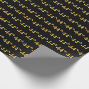 Black, Imitate Gold 44. (44.) Event Geschenkpapier