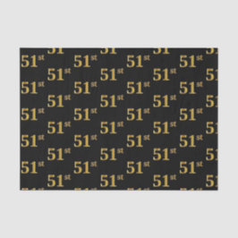 Black, Imitate Gold 51. (51.) Event Seidenpapier