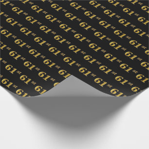 Black, Imitate Gold 61. (61.) Event Geschenkpapier