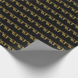 Black, Imitate Gold 63. (63.) Event Geschenkpapier