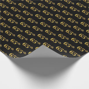 Black, Imitate Gold 65. (65.) Event Geschenkpapier