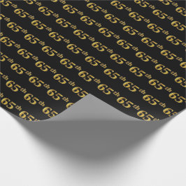 Black, Imitate Gold 65. (65.) Event Geschenkpapier