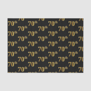 Black, Imitate Gold 70. (Siebzigste) Veranstaltung Seidenpapier
