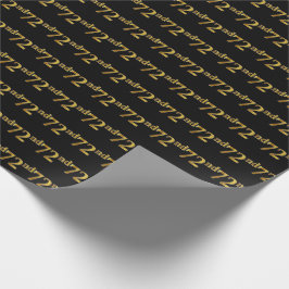Black, Imitate Gold 72. (72.) Event Geschenkpapier