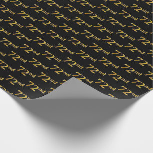 Black, Imitate Gold 72. (72.) Event Geschenkpapier