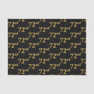 Black, Imitate Gold 72. (72.) Event Seidenpapier