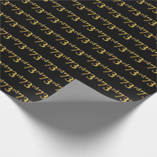 Black, Imitate Gold 73. (73.) Event Geschenkpapier