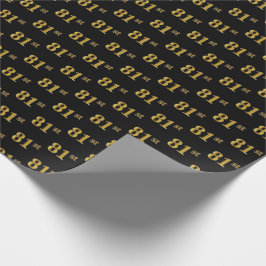 Black, Imitate Gold 81. (81. Geschenkpapier