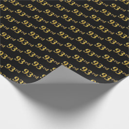 Black, Imitate Gold 93. (30.) Event Geschenkpapier