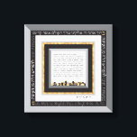 Black & Imitate Gold Jerusalem Hafrashat Challah Leinwanddruck<br><div class="desc">Unsere Jerusalem Black, White, Gray & (simuliert) Gold Gerahmt Hafrashat Challah Canvas Print wurde durch eine spezielle Anfrage für einen Freund mit einer Black & White Küche erstellt. Eine schöne Dusche, Mütter Tag, oder jeden Tag Geschenk. Weil ihre Challah ein Kunstwerk ist, kann sie ihren Namen mit einem blüh auf...</div>