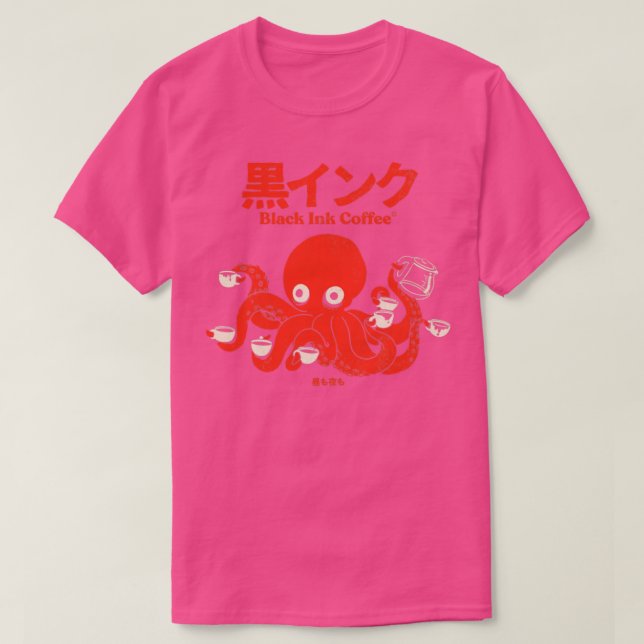 Black Ink-Kaffee T-Shirt (Design vorne)