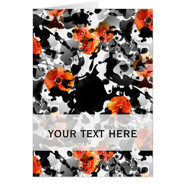 BLACK INK & POPPIES Muster + Ihr Backgr. Ideen (Vorne)