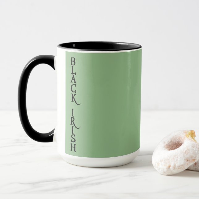 Black Irish Large Green Combo Tasse (Mit Donut)