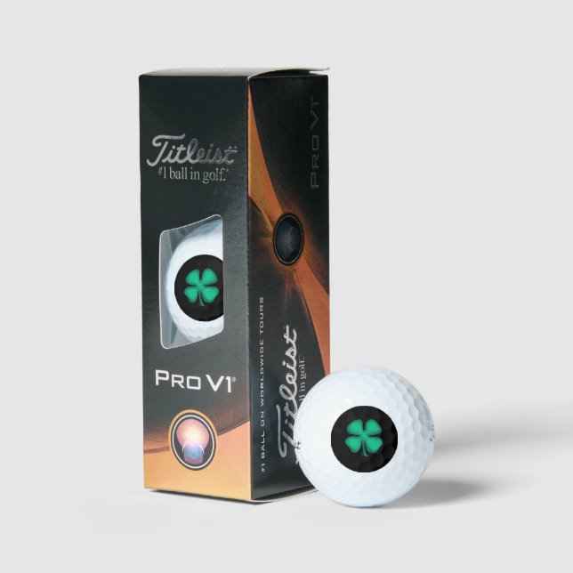 Black Irish Titleist Pro V1 Softgolf Bälle 3 Pk. (Verpackung)
