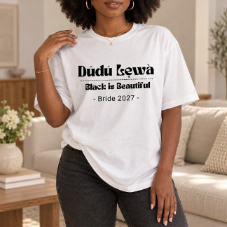 Black Is Beautiful T-Shirt — Geschenk für Sie Tri-Blend Shirt