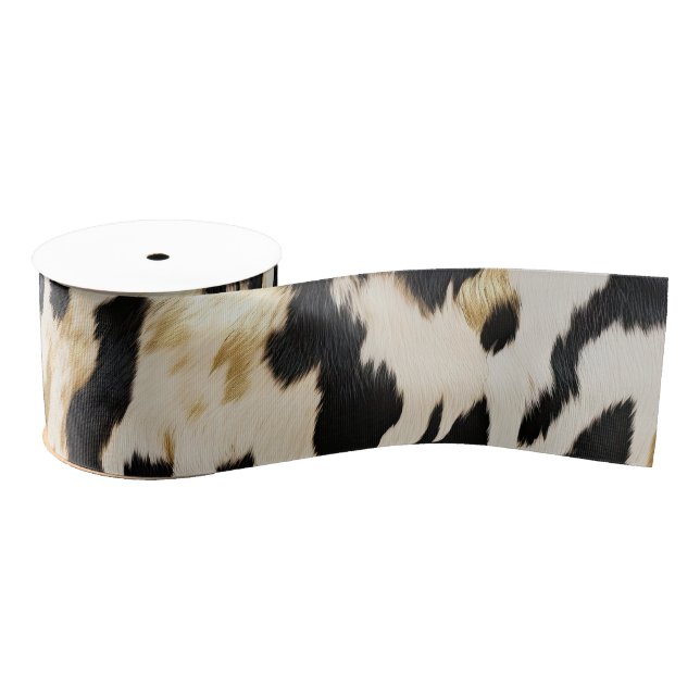 Black Ivory Gold Western Cowhide Ripsband (Spule)