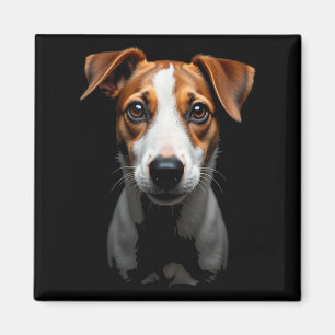 Black Jack Russell Terrier Dog Jack Russell Face Magnet