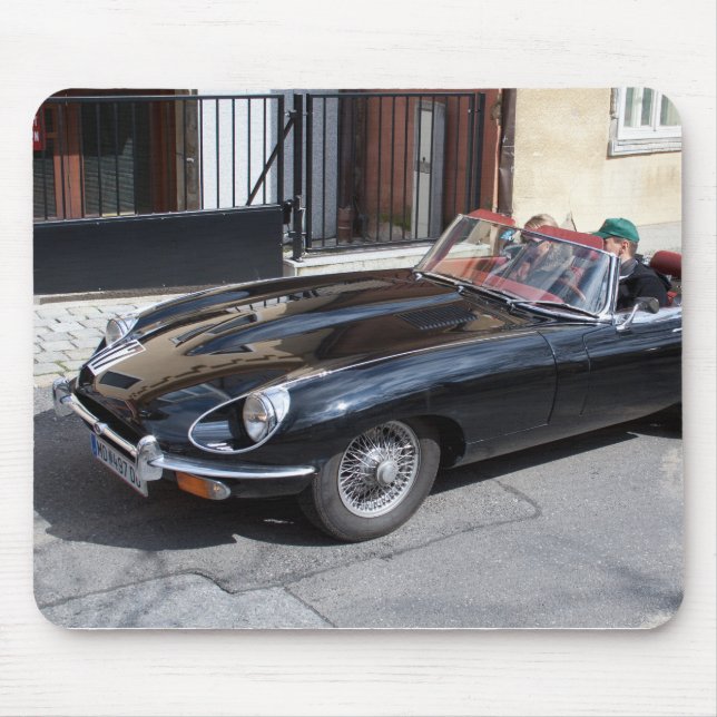 Black Jaguar E Type Mousepad (Vorne)