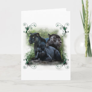 Black Jaguar Feiertagskarte