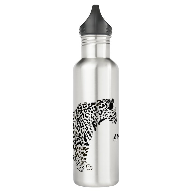 Black Jaguar Monogram Edelstahlflasche (Links)