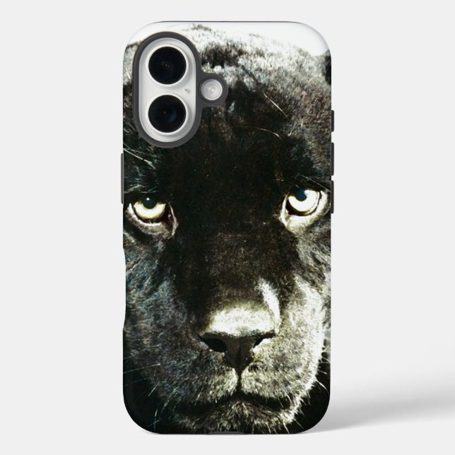 Black Jaguar Panther Case-Mate iPhone Hülle (Rückseite)