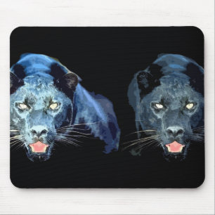 Black Jaguar Panther Mousepad