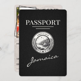Black Jamaica Passport Save the Date