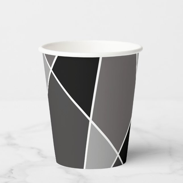 Black JanaiCreates Color Collection Paper Cups Pappbecher (Vorderseite)
