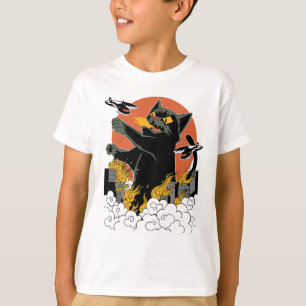 Black Japanese Catzilla Sunset - Klicken Sie auf " T-Shirt