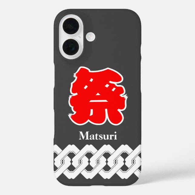Black Japanese Matsuri Happi Coat Case-Mate iPhone Hülle (Rückseite)
