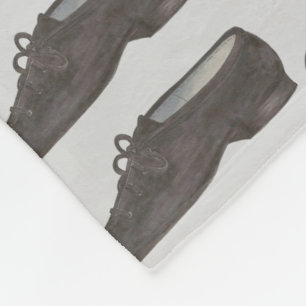 Black Jazz Dance Shoe Dancing Teacher Studio Fleecedecke