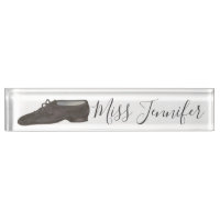 Black Jazz Shoe Dance Teacher Instructor