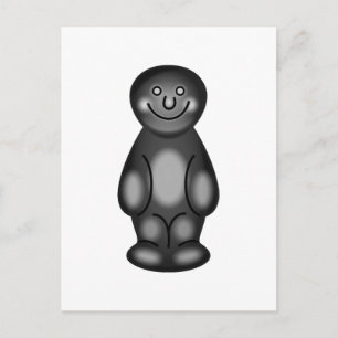 Black Jelly Baby Postkarte