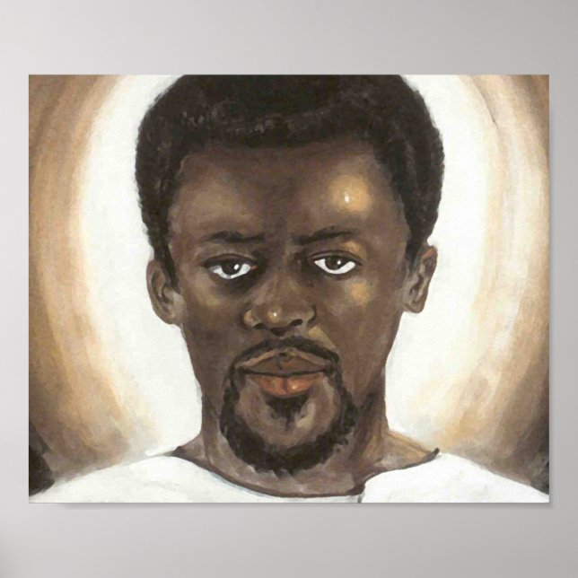 Black Jesus Face Poster (Vorne)