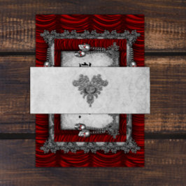 Black Jewel Gothic Wedding Einladungsbanderole