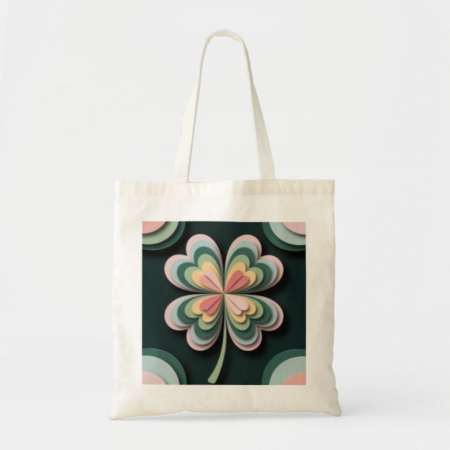 "Black Jumbo Tote Bag - Ai Design Tragetasche (Vorne)