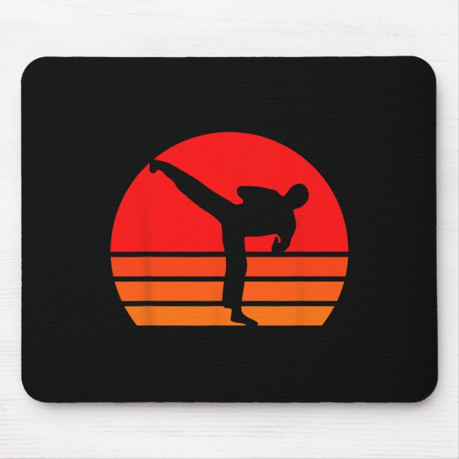 Black Karate Shirt Mousepad (Vorne)