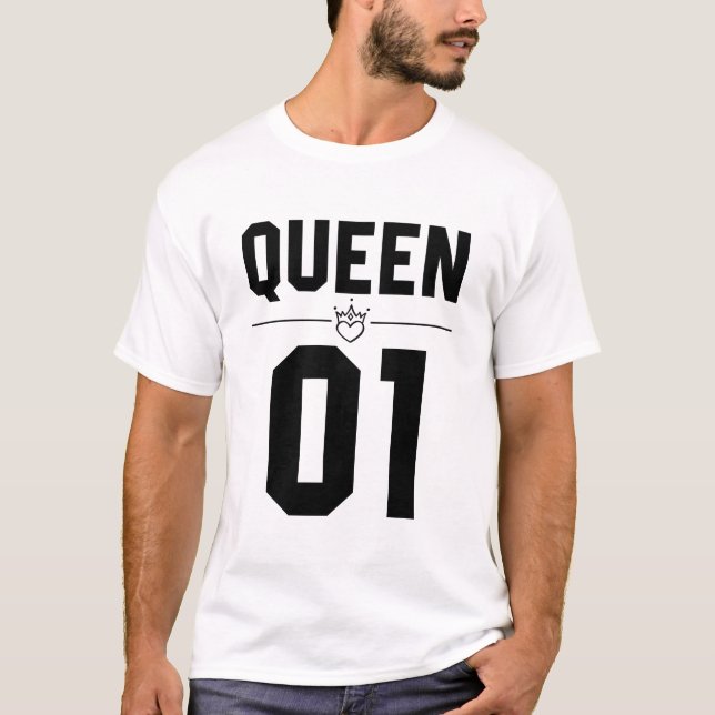 Black King and Queen 01 T-Shirt (Vorderseite)