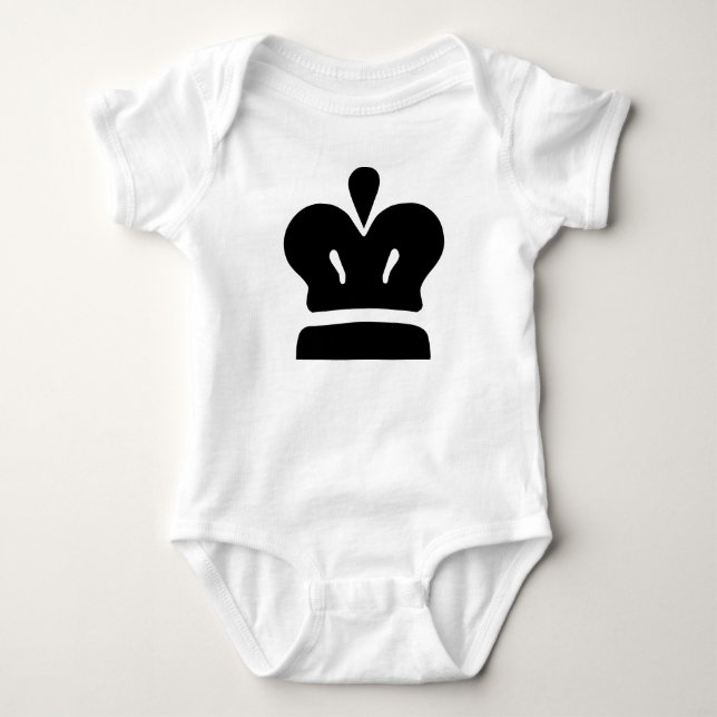 Black King Baby Strampler (Vorderseite)