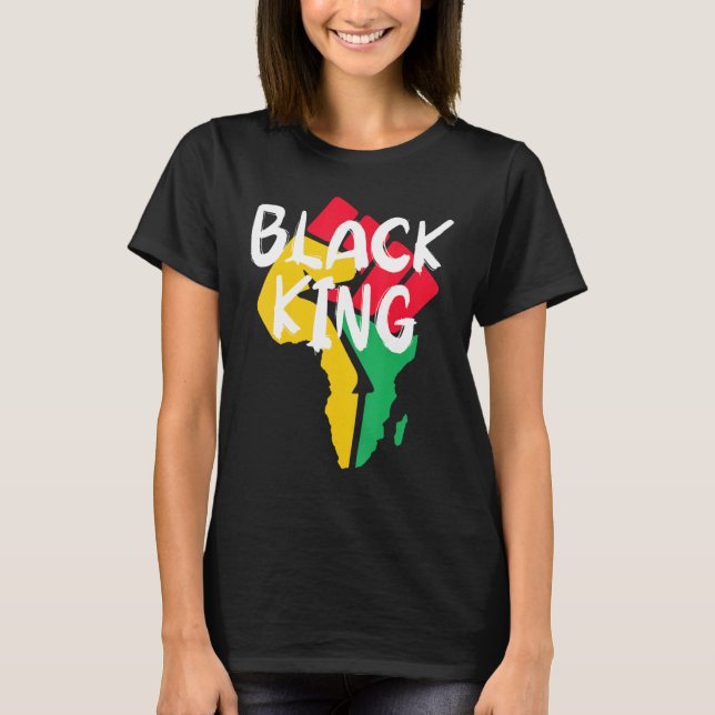 Black King Black History Month African American Bl T-Shirt (Vorderseite)