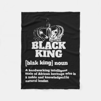 Black King Definition Afrikanischer Stolz Fleecedecke