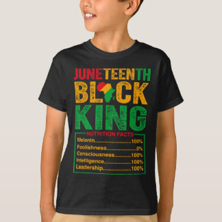 Black King ernährungswissenschaftliche Fakten Prid T-Shirt