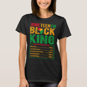 Black King ernährungswissenschaftliche Fakten Prid T-Shirt
